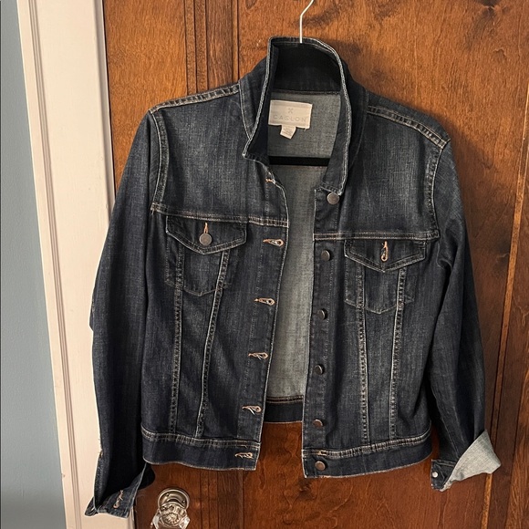 Caslon Jackets & Blazers - Caslon Dark Blue Jean Jacket